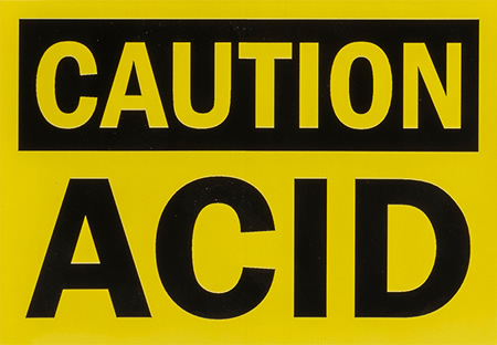 Professional System Components acid sign