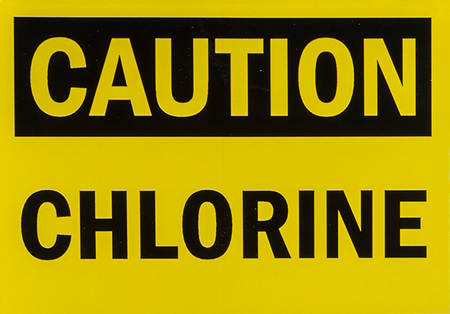 Professional System Components chlorine sign